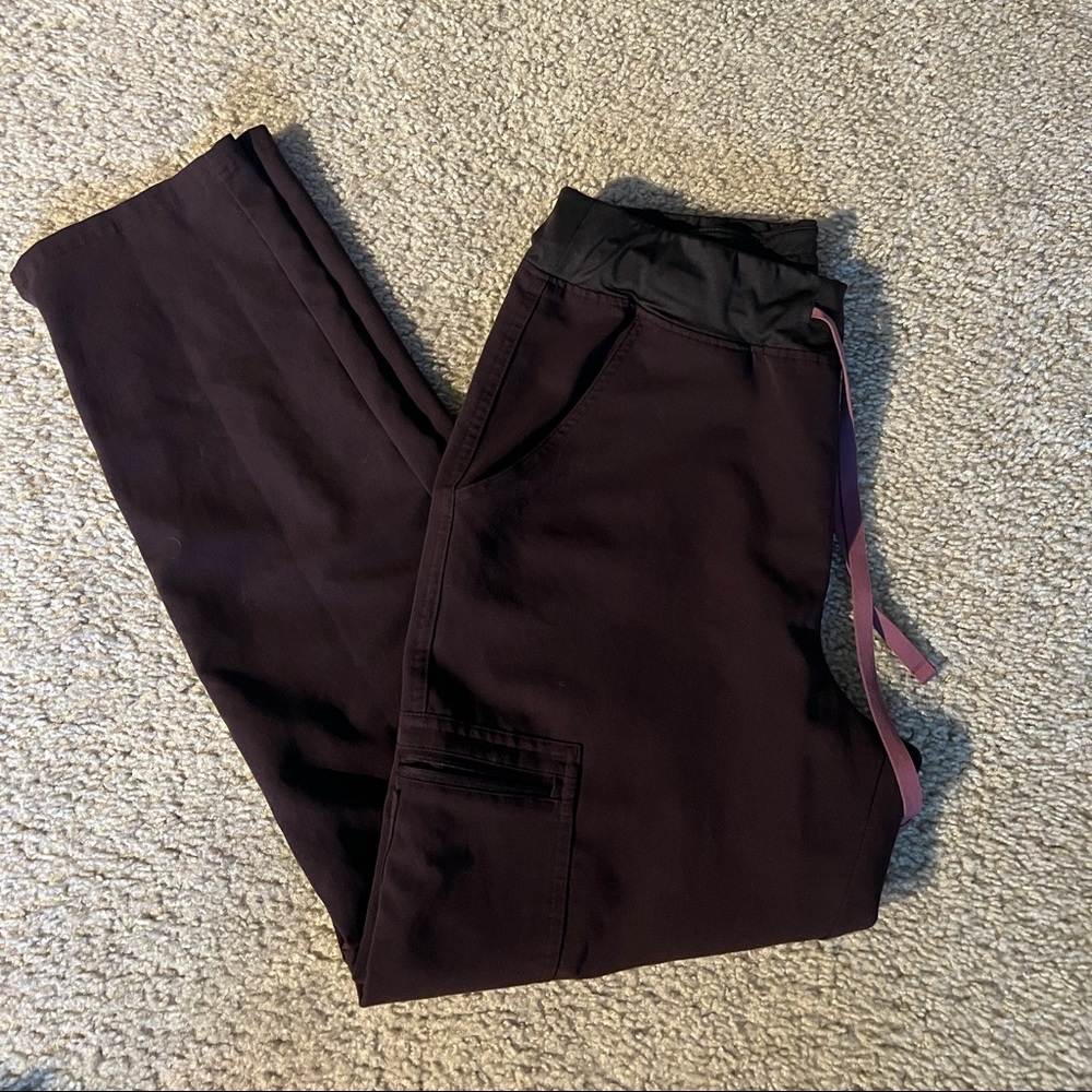 Women's Espresso Yola High Waisted - Skinny Scrub Pants - Medium/ Espresso.